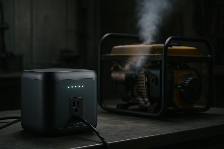 battery powered vs combustion generators