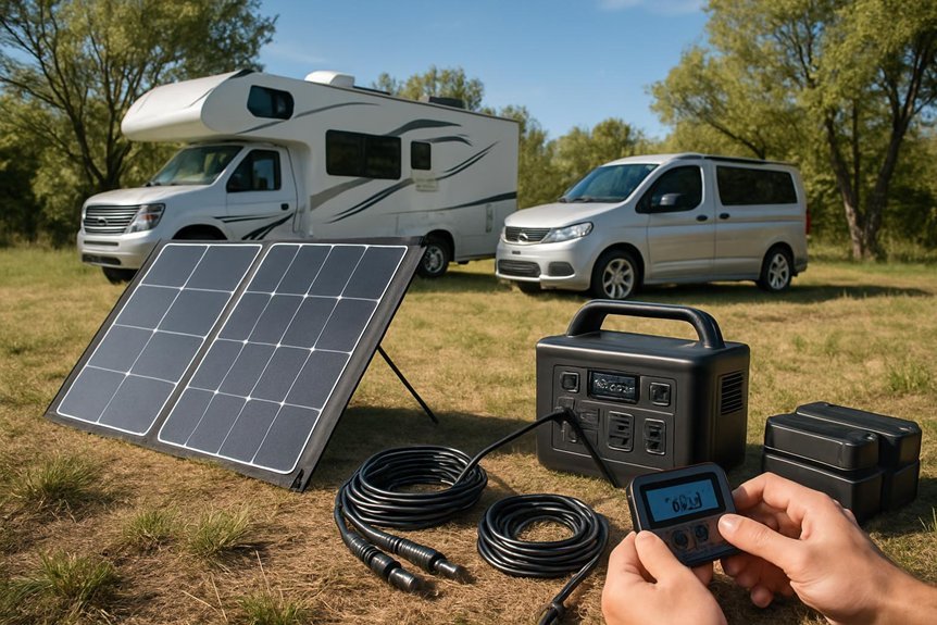 portable power system setup