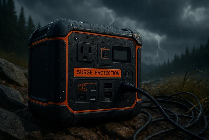 power surge causes outdoors