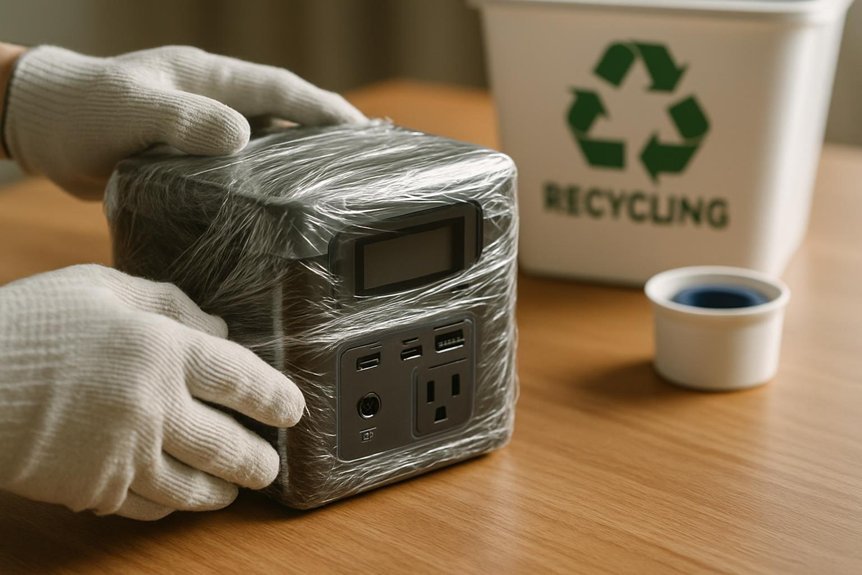 safe battery recycling preparation