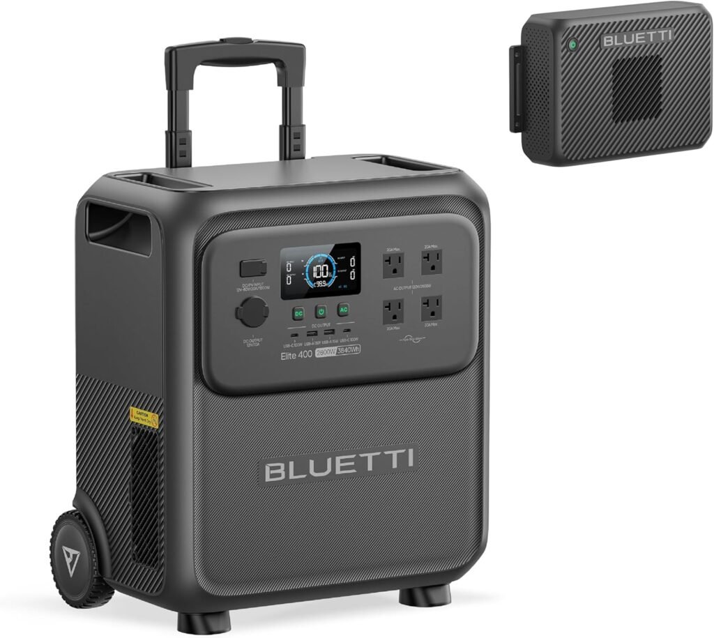 BLUETTI Elite Portable Power Station, 3840Wh LFP Batttery Backup with 2600W AC Outlets (3900W Power Lifting), High Capacity Solar Generator with Wheels for Home Backup, Outage, RV Life, Camping BLUETTI Elite Portable Power Station, 3840Wh LFP Batttery Backup with 2600W AC Outlets (3900W Power Lifting), High Capacity Solar Generator with Wheels for Home Backup, Outage, RV Life, Camping