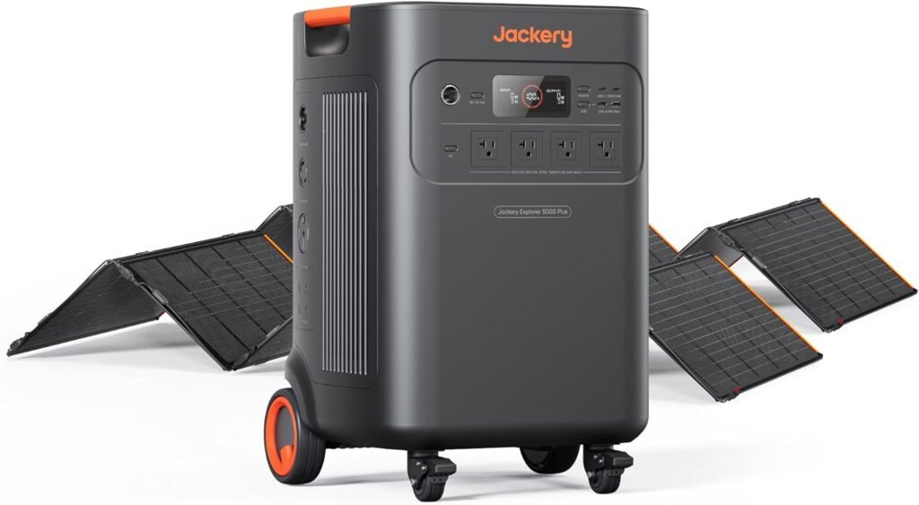 Jackery Solar Generator Plus Portable Power Station, 5040Wh LiFePO4, 7200W 120V/240V AC Output, Expandable to 60kWh, Essential Home Backup for Power Outages (Solar Panel Optional) Jackery Solar Generator Plus Portable Power Station, 5040Wh LiFePO4, 7200W 120V/240V AC Output, Expandable to 60kWh, Essential Home Backup for Power Outages (Solar Panel Optional)
