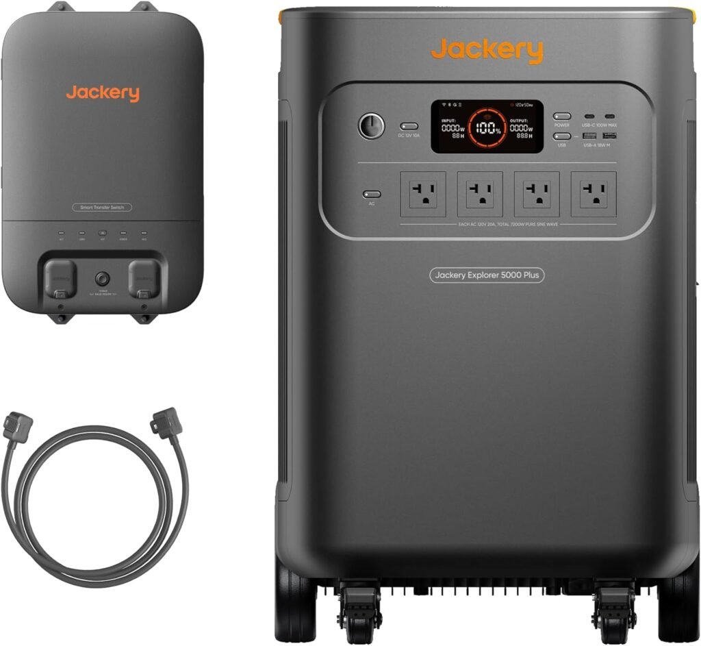 Jackery Solar Generator Plus Portable Power Station, 5040Wh LiFePO4, 7200W 120V/240V AC Output, Expandable to 60kWh, Essential Home Backup for Power Outages (Solar Panel Optional) Jackery Solar Generator Plus Portable Power Station, 5040Wh LiFePO4, 7200W 120V/240V AC Output, Expandable to 60kWh, Essential Home Backup for Power Outages (Solar Panel Optional)
