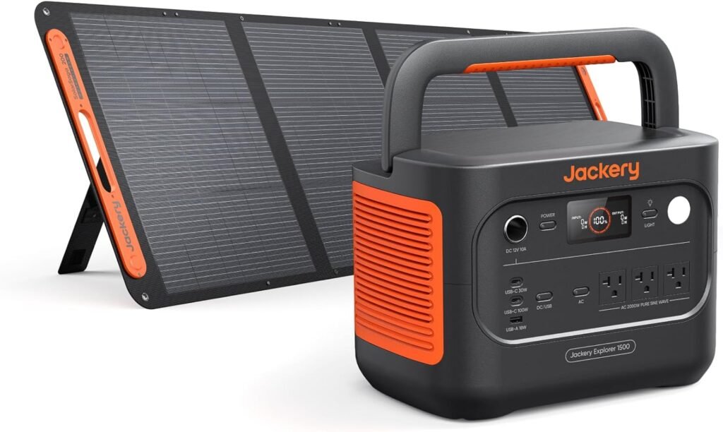 Jackery Explorer v2 Power Station, 1536Wh LiFePO4 Solar Generator, 2000W Output (4000W Peak), H Fast Charge, 10ms UPS, for Outdoor, Emergency Backup, Camping, RV, Off-Grid