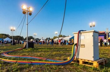 Outdoor Event Electricity Setup